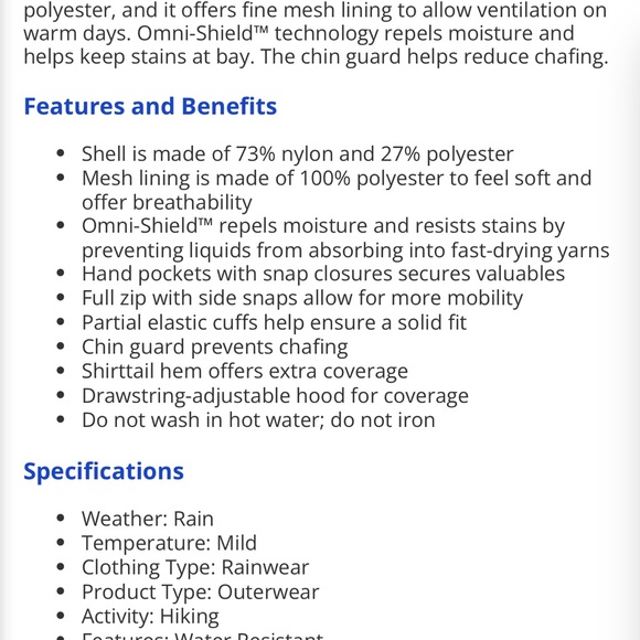 Columbia Lavender Hooded Jacket - Picture 4 of 4